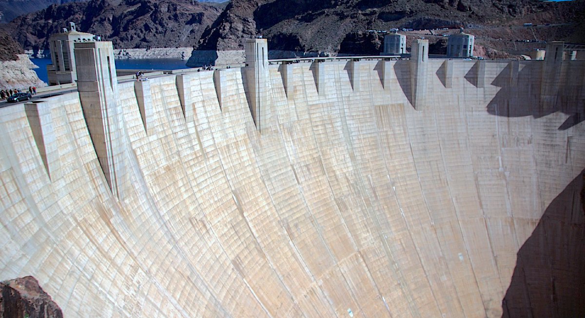 A photograph of a dam