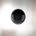 Graphic showing a black sphere in space